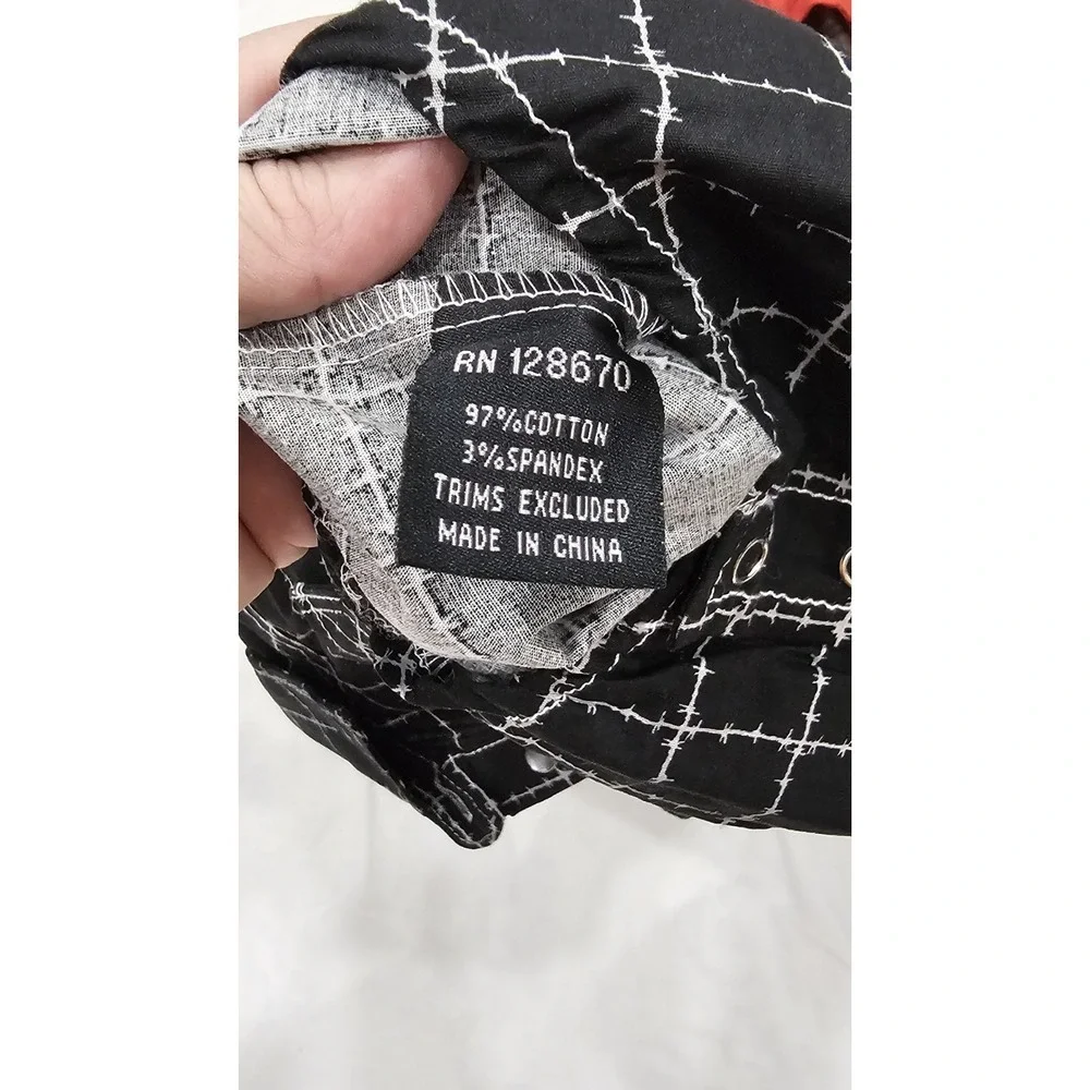Cowboy Hardware & Wrangler Infant Bodysuit Lot Pearl Snap Two 6 mo & One 0-3 mo